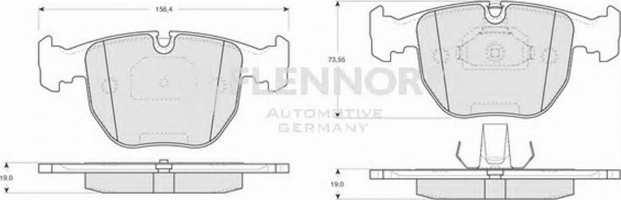 Flennor FB210290 - Kit pastiglie freno, Freno a disco autozon.pro