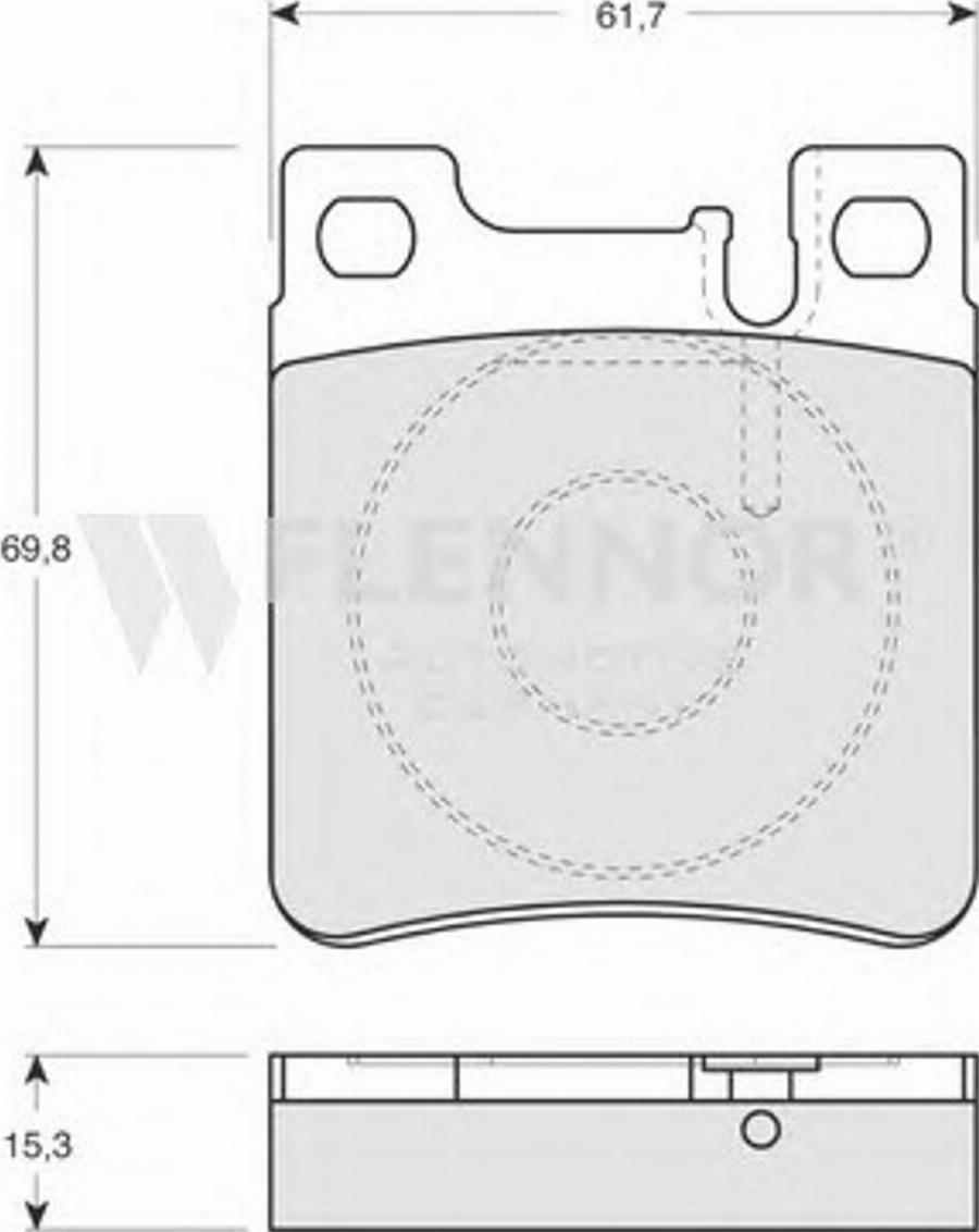 Flennor FB210241 - Kit pastiglie freno, Freno a disco autozon.pro