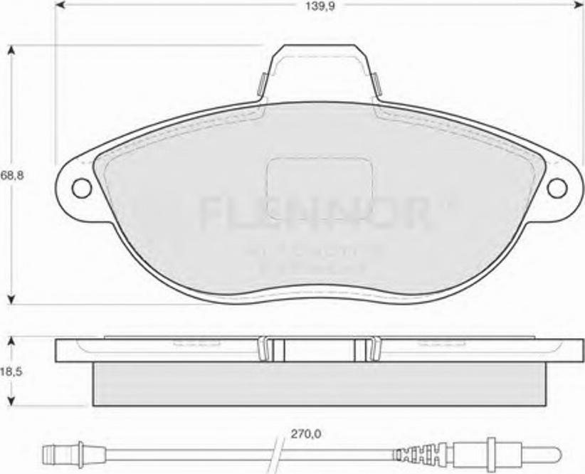 Flennor FB210266 - Kit pastiglie freno, Freno a disco autozon.pro