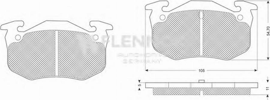 Flennor FB210260 - Kit pastiglie freno, Freno a disco autozon.pro