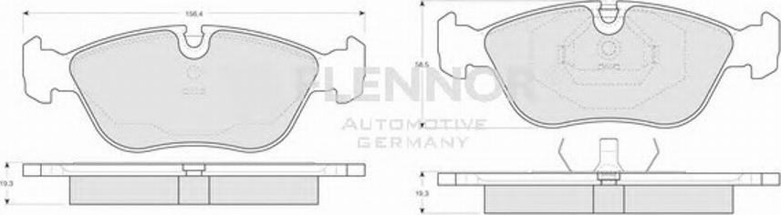 Flennor FB210261 - Kit pastiglie freno, Freno a disco autozon.pro