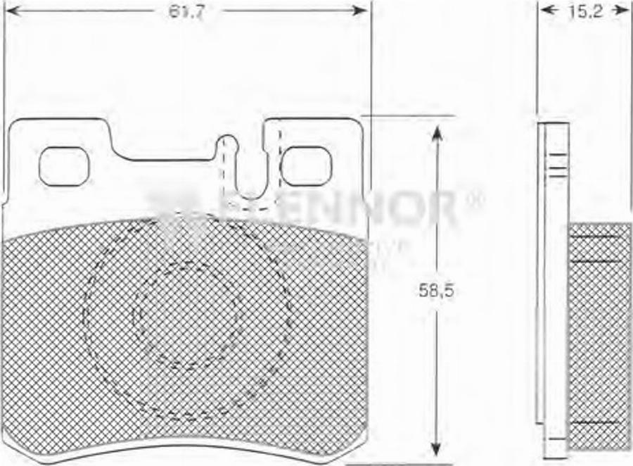 Flennor FB210204 - Kit pastiglie freno, Freno a disco autozon.pro