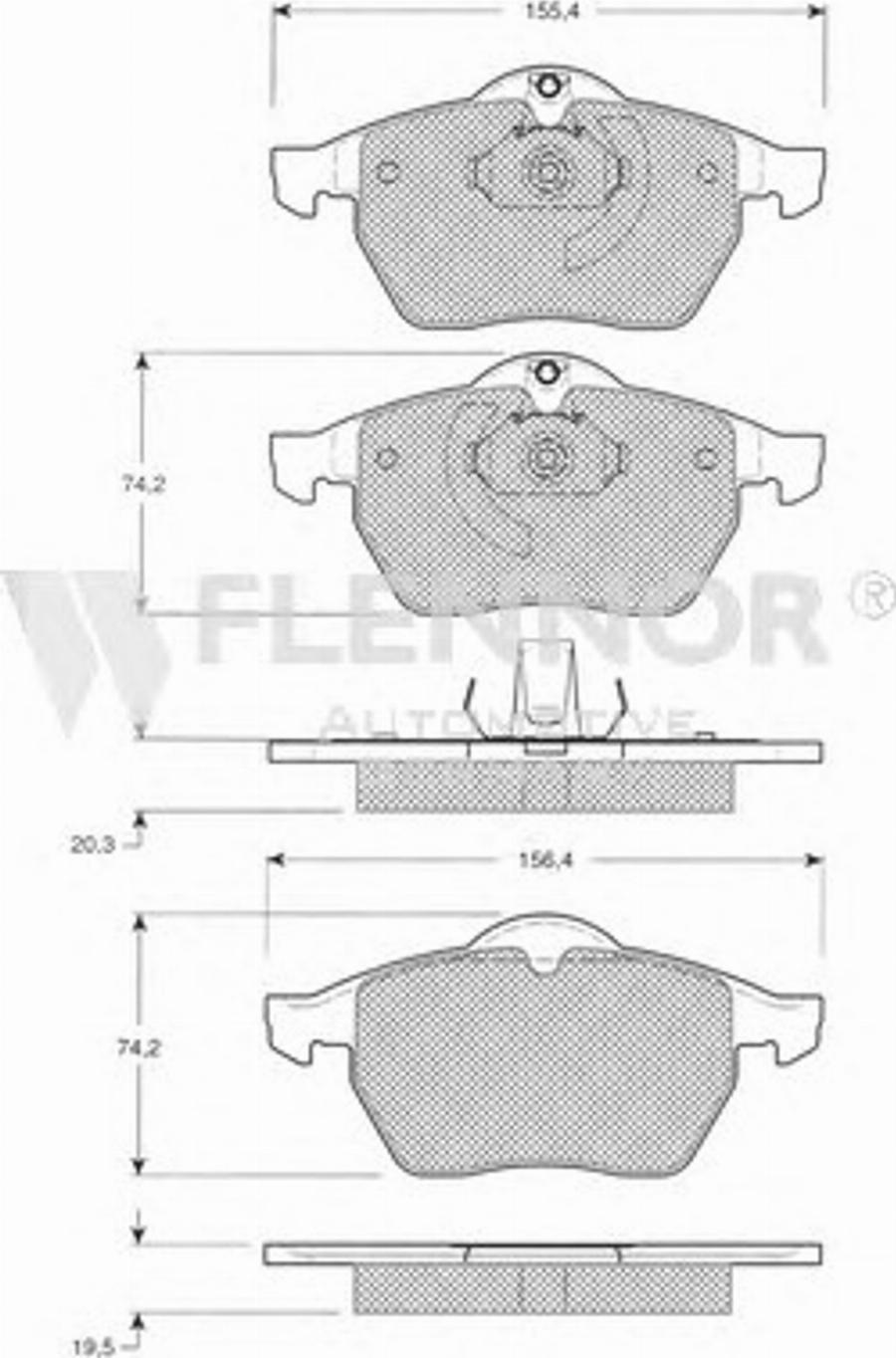 Flennor FB210207 - Kit pastiglie freno, Freno a disco autozon.pro