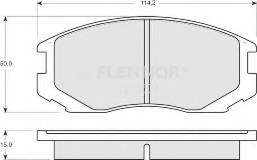 Flennor FB210216 - Kit pastiglie freno, Freno a disco autozon.pro