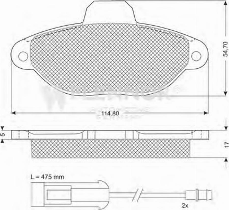 Flennor FB210210 - Kit pastiglie freno, Freno a disco autozon.pro