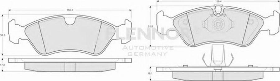 Flennor FB210284 - Kit pastiglie freno, Freno a disco autozon.pro