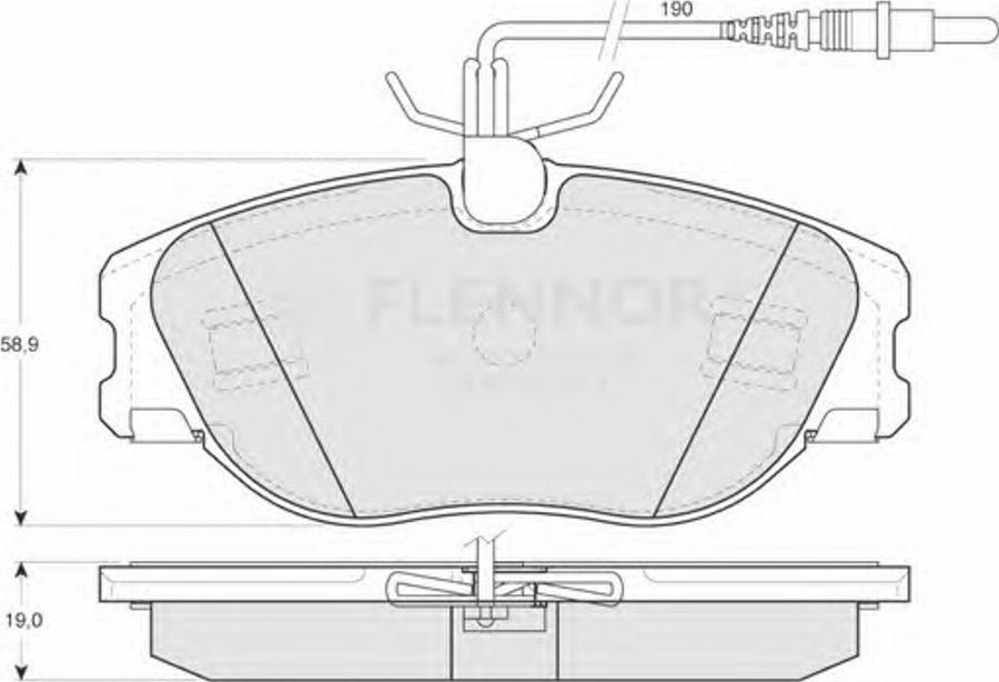 Flennor FB210233 - Kit pastiglie freno, Freno a disco autozon.pro