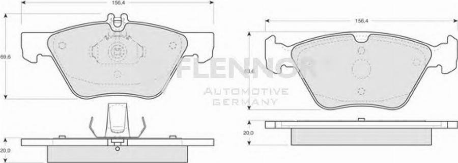 Flennor FB210237 - Kit pastiglie freno, Freno a disco autozon.pro