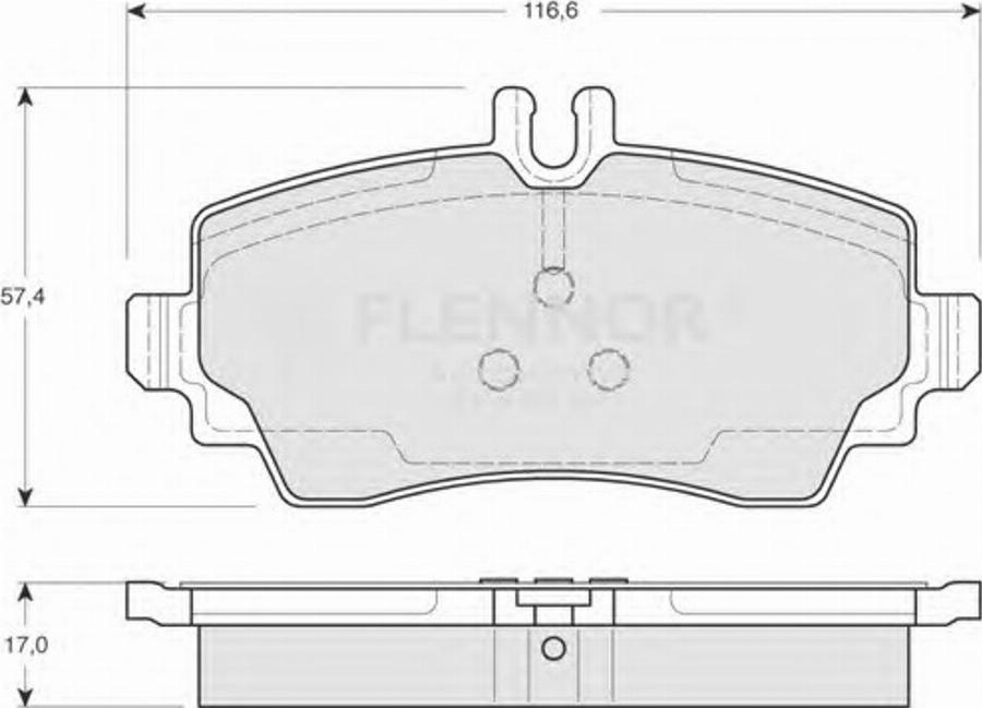 Flennor FB210226 - Kit pastiglie freno, Freno a disco autozon.pro