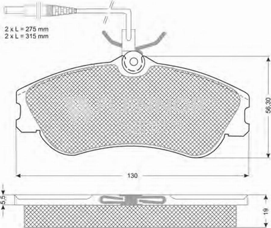 Flennor FB210276 - Kit pastiglie freno, Freno a disco autozon.pro