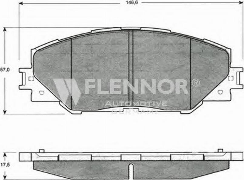 Flennor FB210744 - Kit pastiglie freno, Freno a disco autozon.pro