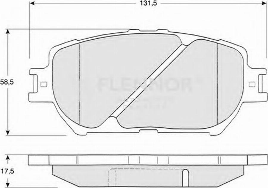 Flennor FB210701 - Kit pastiglie freno, Freno a disco autozon.pro