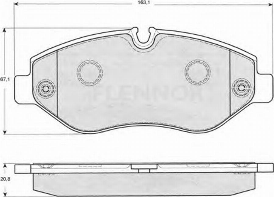 Flennor FB210729 - Kit pastiglie freno, Freno a disco autozon.pro