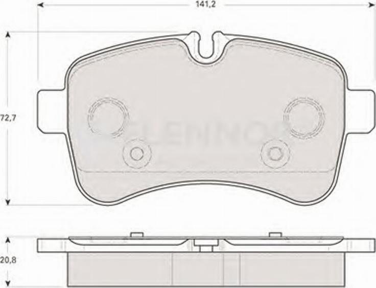 Flennor FB210771 - Kit pastiglie freno, Freno a disco autozon.pro