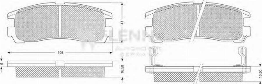 Flennor FB211158 - Kit pastiglie freno, Freno a disco autozon.pro