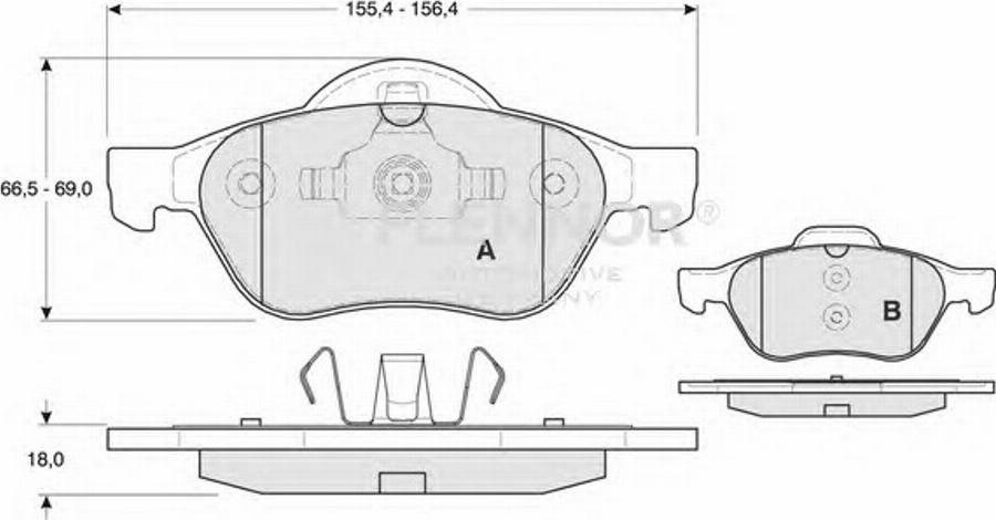 Flennor FB211173 - Kit pastiglie freno, Freno a disco autozon.pro