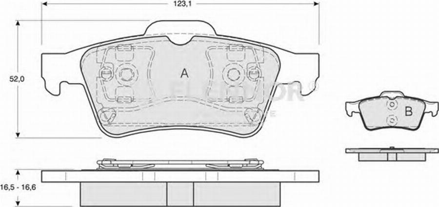 Flennor FB211350 - Kit pastiglie freno, Freno a disco autozon.pro