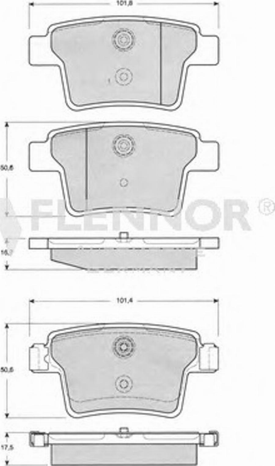 Flennor FB211380 - Kit pastiglie freno, Freno a disco autozon.pro