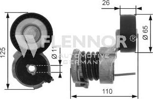 Flennor FS99496 - Galoppino / Guidacinghia, Cinghia Poly-V autozon.pro