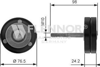 Flennor FS99424 - Galoppino / Guidacinghia, Cinghia Poly-V autozon.pro