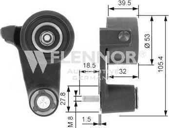 Flennor FS99159 - Rullo tenditore, Cinghia dentata autozon.pro