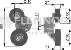 Flennor FS99387 - Galoppino / Guidacinghia, Cinghia Poly-V autozon.pro