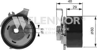 Flennor FS99323 - Rullo tenditore, Cinghia dentata autozon.pro