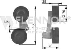 Flennor FS99257 - Galoppino / Guidacinghia, Cinghia Poly-V autozon.pro