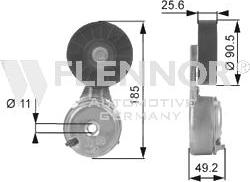 Flennor FS99263 - Galoppino / Guidacinghia, Cinghia Poly-V autozon.pro