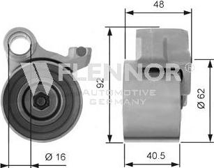 Flennor FS60690 - Rullo tenditore, Cinghia dentata autozon.pro