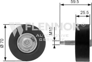 Flennor FU99380 - Galoppino / Guidacinghia, Cinghia Poly-V autozon.pro