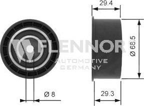 Flennor FU14102 - Galoppino / Guidacinghia, Cinghia dentata autozon.pro