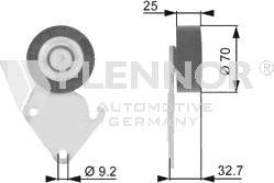 Flennor FU22924 - Galoppino / Guidacinghia, Cinghia Poly-V autozon.pro