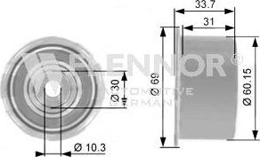 Flennor FU77993 - Galoppino / Guidacinghia, Cinghia dentata autozon.pro