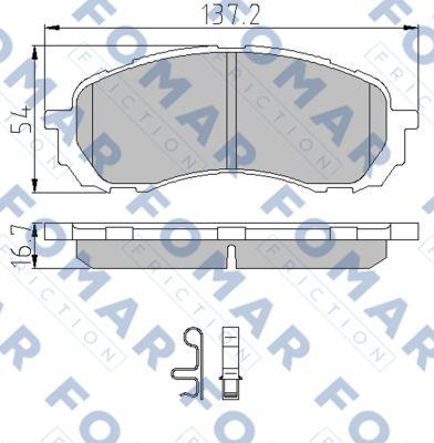 FOMAR Friction FO 960181 - Kit pastiglie freno, Freno a disco autozon.pro