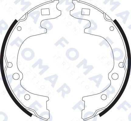 FOMAR Friction FO 9096 - Kit ganasce freno autozon.pro