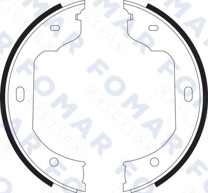 FOMAR Friction FO 9090 - Kit ganasce freno autozon.pro