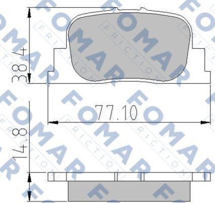 FOMAR Friction FO 909181 - Kit pastiglie freno, Freno a disco autozon.pro