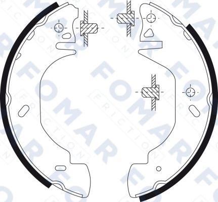 FOMAR Friction FO 9093 - Kit ganasce freno autozon.pro