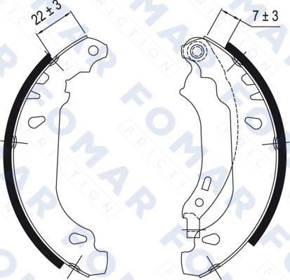 FOMAR Friction FO 9048 - Kit ganasce freno autozon.pro