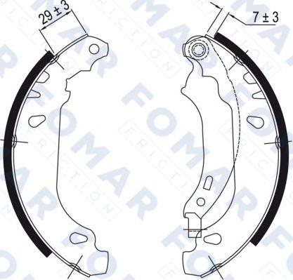 FOMAR Friction FO 9051 - Kit ganasce freno autozon.pro