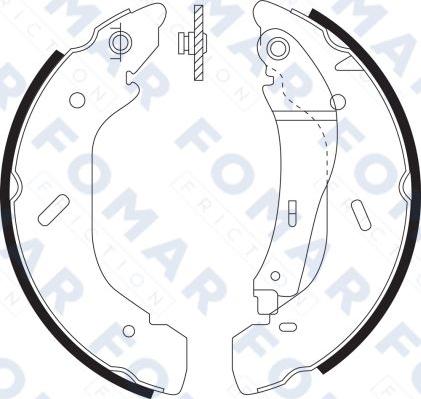 FOMAR Friction FO 9069 - Kit ganasce freno autozon.pro