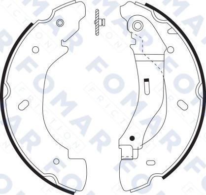 FOMAR Friction FO 9064 - Kit ganasce freno autozon.pro