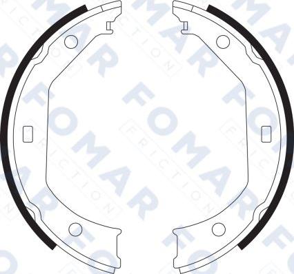 FOMAR Friction FO 9065 - Kit ganasce freno autozon.pro