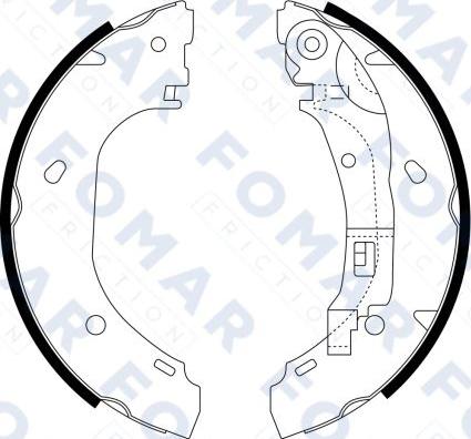 FOMAR Friction FO 9066 - Kit ganasce freno autozon.pro