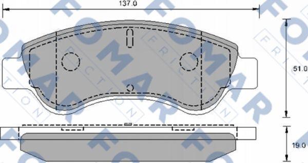 FOMAR Friction FO 906181 - Kit pastiglie freno, Freno a disco autozon.pro