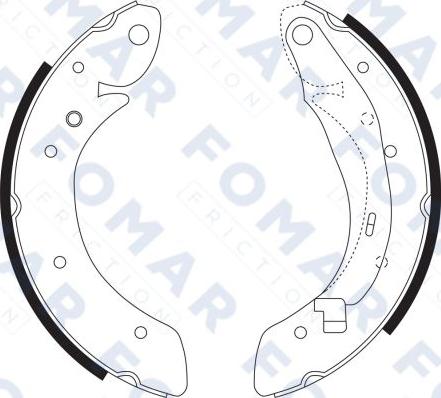 FOMAR Friction FO 9068 - Kit ganasce freno autozon.pro