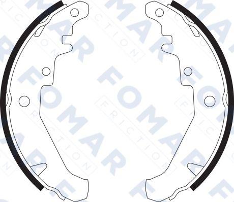 FOMAR Friction FO 9067 - Kit ganasce freno autozon.pro