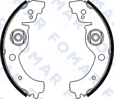 FOMAR Friction FO 9003 - Kit ganasce freno autozon.pro