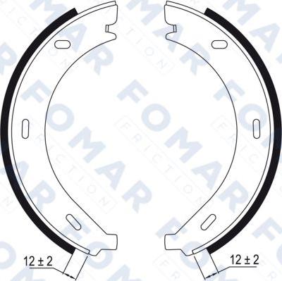 FOMAR Friction FO 9010 - Kit ganasce freno autozon.pro